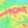 Topografische kaart Hedt, hoogte, reliëf