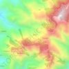 Topografische kaart khetu, hoogte, reliëf