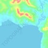 Topografische kaart Malaking Ilog, hoogte, reliëf