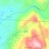 Topografische kaart Louisiana Mountain, hoogte, reliëf