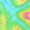Topografische kaart La Mernaz, hoogte, reliëf