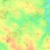 Topografische kaart La Vergne, hoogte, reliëf