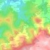 Topografische kaart Arganosa, hoogte, reliëf