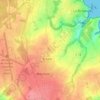 Topografische kaart La Chesnaie, hoogte, reliëf