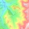 Topografische kaart Valdició, hoogte, reliëf