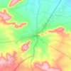 Topografische kaart Chikkodi, hoogte, reliëf