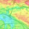 Topografische kaart Birkenshaw, hoogte, reliëf
