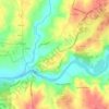 Topografische kaart Lago, hoogte, reliëf