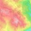 Topografische kaart Los Chaparrales, hoogte, reliëf