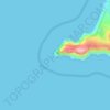 Topografische kaart Point Reyes, hoogte, reliëf