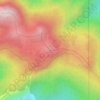 Topografische kaart Cerro Ena, hoogte, reliëf
