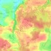 Topografische kaart Les Hayages, hoogte, reliëf