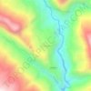 Topografische kaart Dharapani, hoogte, reliëf