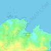 Topografische kaart Keravezan, hoogte, reliëf