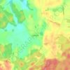 Topografische kaart Sierzno, hoogte, reliëf