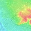Topografische kaart Beau, hoogte, reliëf