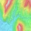 Topografische kaart Aujardière, hoogte, reliëf