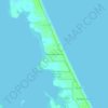 Topografische kaart Melbourne Shores, hoogte, reliëf