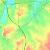Topografische kaart La Pinilla, hoogte, reliëf