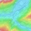 Topografische kaart Angedair, hoogte, reliëf
