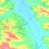 Topografische kaart Goutemajou, hoogte, reliëf