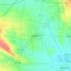 Topografische kaart Watzum, hoogte, reliëf
