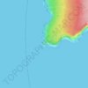 Topografische kaart Cape Chignecto, hoogte, reliëf