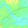 Topografische kaart Manneguda, hoogte, reliëf