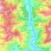 Topografische kaart Bhakhand, hoogte, reliëf