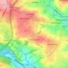 Topografische kaart Beggarington, hoogte, reliëf