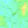 Topografische kaart Kyainseikgyi, hoogte, reliëf