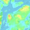 Topografische kaart Källebacken, hoogte, reliëf