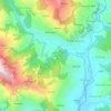 Topografische kaart Surmoli, hoogte, reliëf