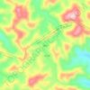 Topografische kaart Tijuco, hoogte, reliëf