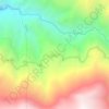 Topografische kaart Ayavirí, hoogte, reliëf