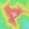 Topografische kaart Großer Rachel, hoogte, reliëf