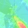 Topografische kaart Hammerdal, hoogte, reliëf