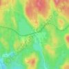 Topografische kaart Bredsjö, hoogte, reliëf