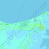 Topografische kaart New Damietta, hoogte, reliëf