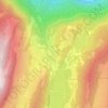 Topografische kaart Le Pey, hoogte, reliëf