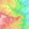 Topografische kaart Les Ballages, hoogte, reliëf