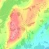 Topografische kaart Ida, hoogte, reliëf