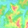 Topografische kaart Bedoña auzoa, hoogte, reliëf