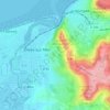 Topografische kaart Hasting, hoogte, reliëf