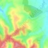 Topografische kaart Cean, hoogte, reliëf