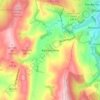 Topografische kaart Kettleshulme, hoogte, reliëf