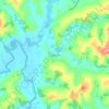 Topografische kaart Passa Três, hoogte, reliëf