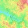 Topografische kaart Les Bareilles, hoogte, reliëf