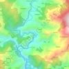 Topografische kaart Gadsari, hoogte, reliëf