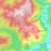 Topografische kaart la Benachera, hoogte, reliëf